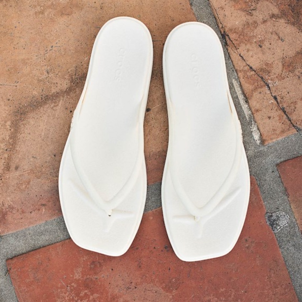 Crocs White Miami Flip Flop Sandals